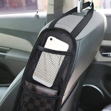 Load image into Gallery viewer, Luxury Car Seat Side Organizer, Net Organizer With 3 Pockets
